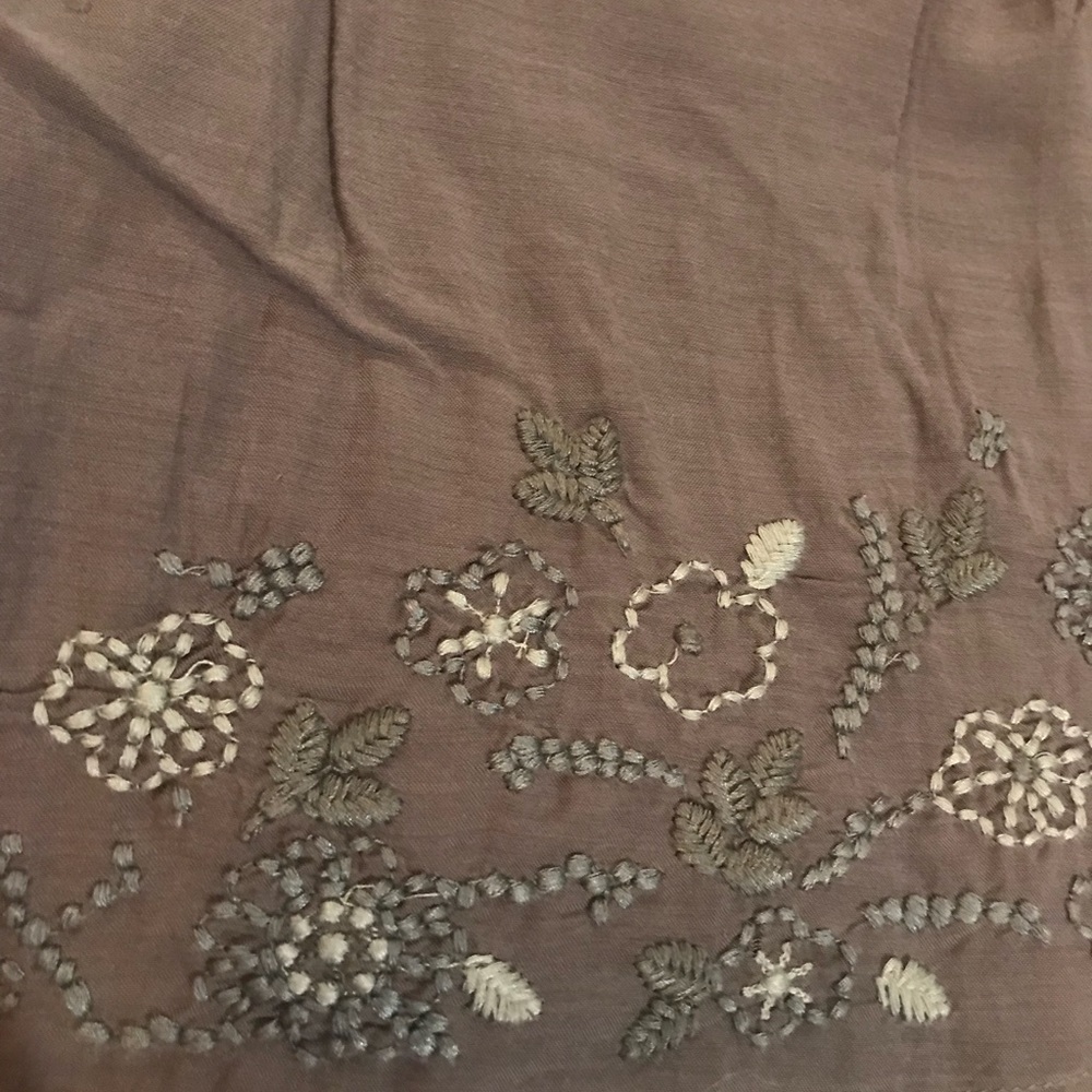 Periwinkle Medium Embroidered Skirt Summer Fun - Picture 4 of 8